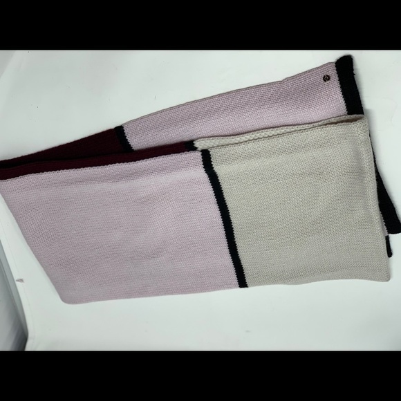 Kate spade newyork wool scarf wrap ballet/ merlot - Picture 7 of 9